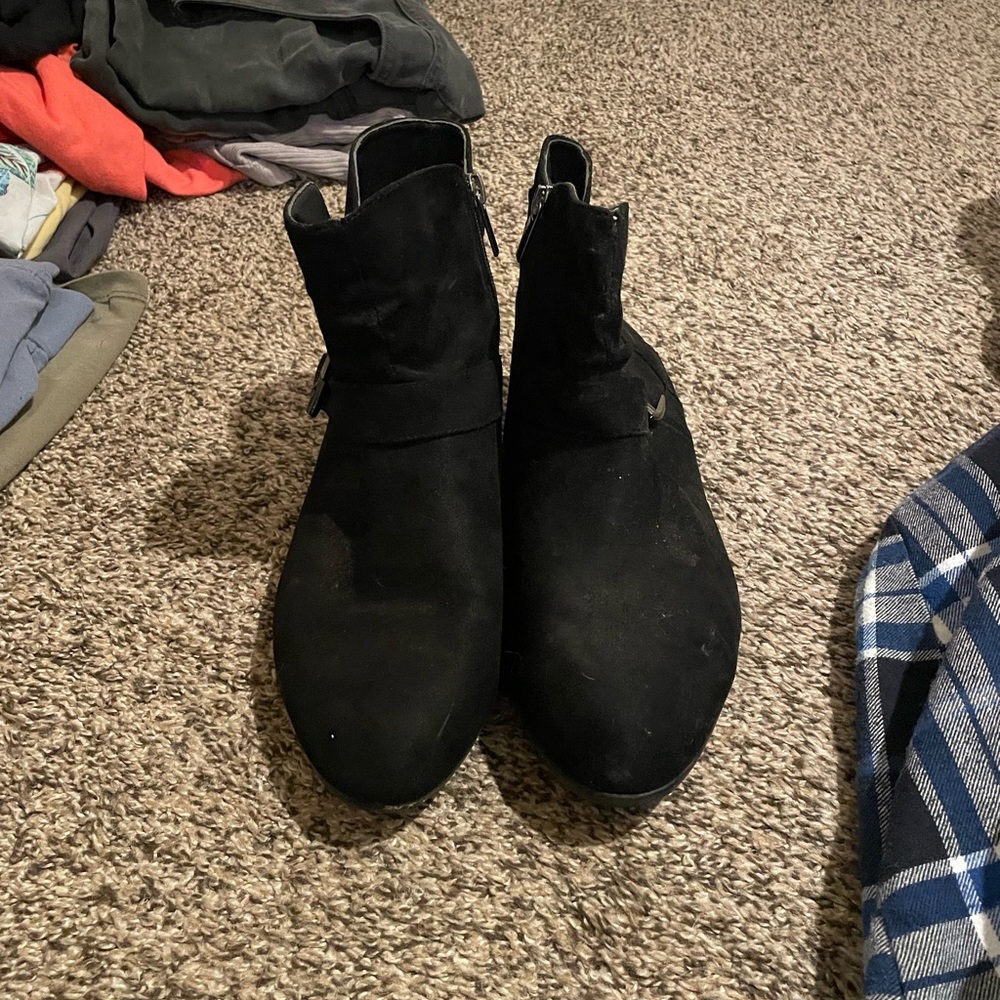 Black Suede Ankle Boots